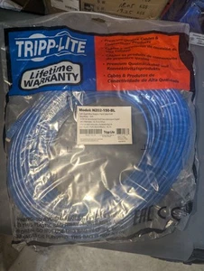 Câble Ethernet UTP solide sans accroc Tripp Lite Cat6 Gig (RJ45 M/M), bleu, 150 pieds - Photo 1/1