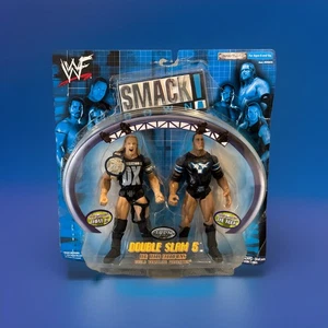 The Rock & Triple H WWF Smackdown Jakks Double Slam 5 2 pack 2000 Figures WWE - Bild 1 von 12