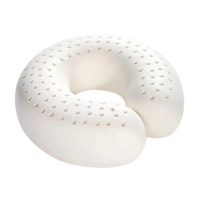 Almohada de protección de cuello de látex natural en forma de U para viajes y uso doméstico - Ergon... Foto 1 de 4