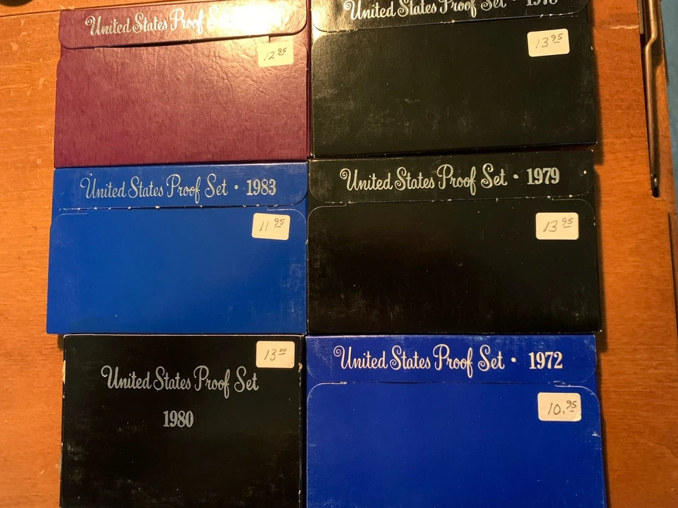 US Proof Sets Lot 1972, 1978, 1979, 1980, 1983 and 1984 - Image 1 of 1