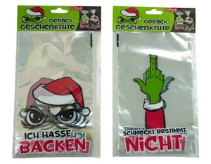 Geschenktüte Gebäcktüte Festtags-Muffel Weihnachten (16 Stück) 14x24 cm, 2 Motiv - Bild 1 von 1