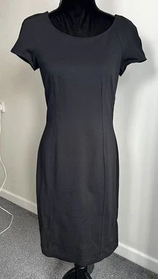 Vestido ajustado ajustado negro manga corta Armani Collezioni UK 12 (IT 44) Foto 1 de 4