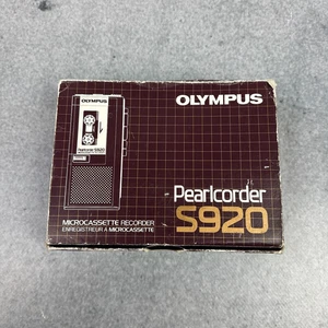 Olympus Pearlcorder S920 Microcassette Recorder Vintage Diktiergerät - Bild 1 von 9