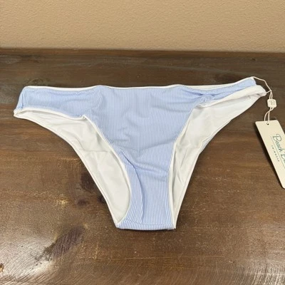 Brand New Beach Bunny Stephanie Full Coverage Bikini Bottom Blue White 2XL - Image 1 of 4