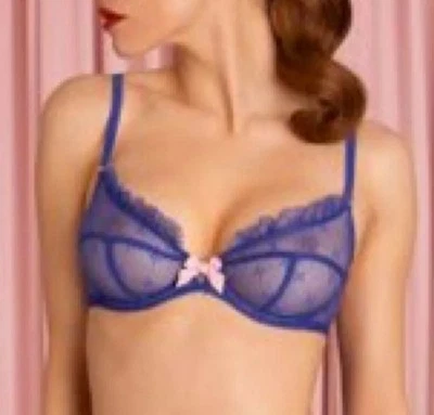 Винтажный бюстгальтер Agent Provocateur Eleanor 32C Stars с оборками на косточках без подкладок - Изображение 1 из 4