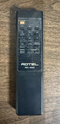 Vintage Rotel RR-922 Remote Control Handset - Image 1 of 3