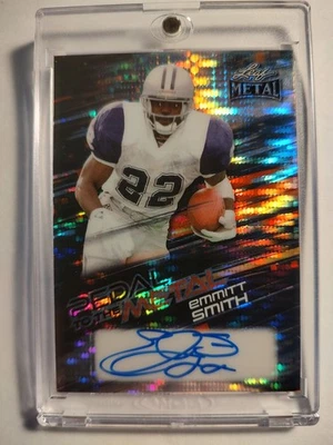 2025 Leaf Metal Silver Emmitt Smith Auto Pedal to the Metal/10 Hofers Cowboys  Foto 1 de 2