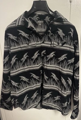 LL Bean Signature 1933 Chamois Cloth Shirt Mens Size XXXLT Slim Fit Ducks Geese - Image 1 of 3