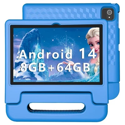 Kids Tablet, 10 inch Android 14 Tablet for Kids, 8GB RAM 64GB ROM Octa-Core F... - Image 1 of 4