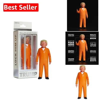 Figura de acción Prison Trump de 9,25" - Regalo mordaza discutible único para coleccionistas Foto 1 de 4