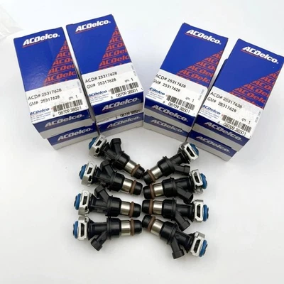Set of 8 OEM 25317628 Fuel Injectors Fit for Chevrolet Express 2500 Escalade Foto 1 de 4