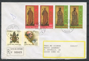 1998 - VATICANO - LOTTO/47691 -  EUROPA 2 V.  COPPIA SU BUSTA RACCOMANDATA PER C - Imagen 1 de 1