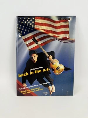 Paul McCartney Back In The U.S. 2002  Official Collector's Tour Program - Image 1 of 3