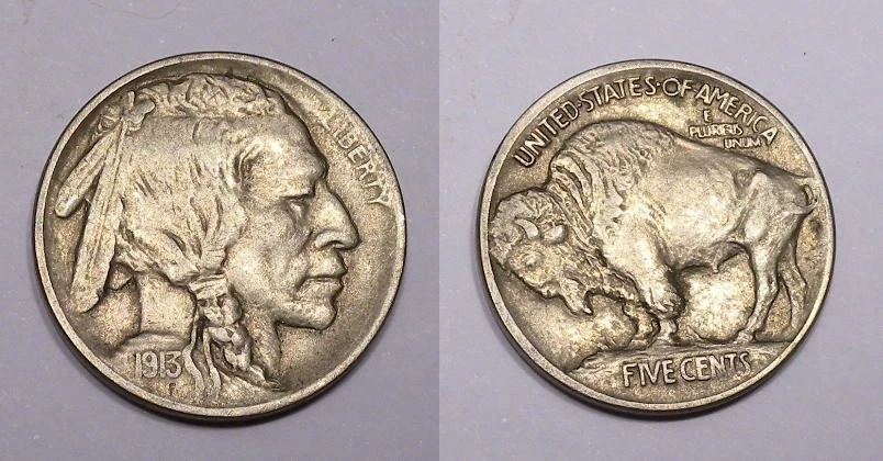 1913-P T 1 BUFFALO ATTRACTIVE AUNC #542-84 - Image 1 of 1