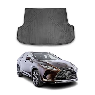 OMAC Cargo Mats Liner for Lexus RX350 RX450h 2016-2022 Waterproof TPE Black - Image 1 of 4