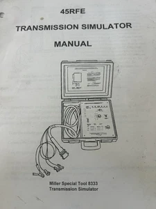 Miller Special Tool 833/45RFE Transmission Simulator Manual - Picture 1 of 5