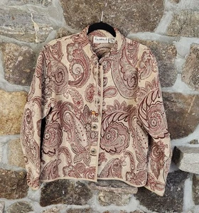 Floral Paisley Tapestry Style Jacket by Flashback Cotton Blend Large - Picture 1 of 15