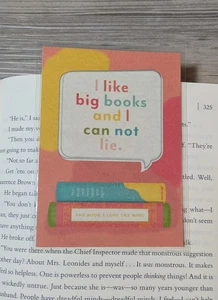 Photoplay Book Club Paper Laminated Bookmark - I Like Big Books & I Can Not Lie - Picture 1 of 2