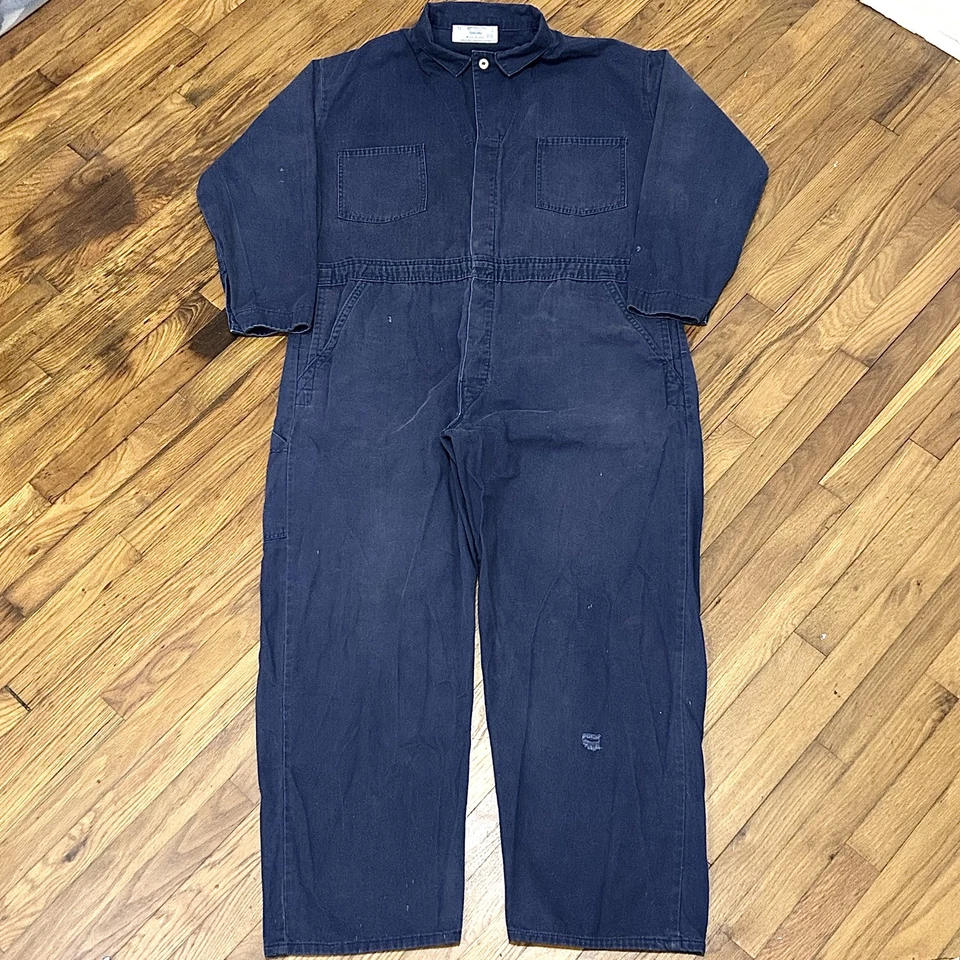 Vtg Universal Overall Chicago Stone Cutter Sanforized Union Made Coveralls Sz 54 - Image 1 of 4