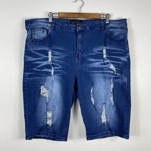 Pantalones Cortos Denim Encrypted Talla 44 Envejecido Azul Lavado Oscuro - Imagen 1 de 5