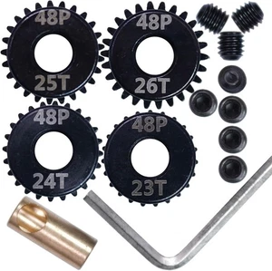 5mm 48p Ritzel Zahnradsatz 23T 24T 25T 26T Wellenbohrung 48dp Teilung für...  - Bild 1 von 2