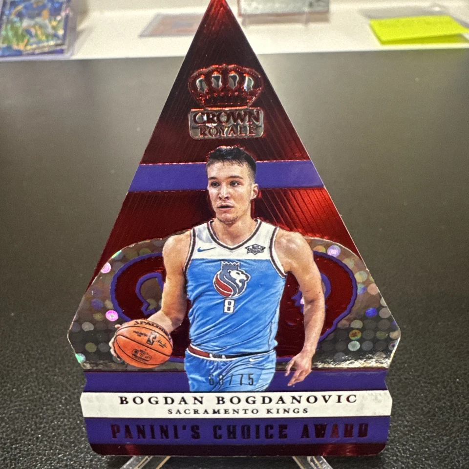 2017-18 Crown Royale - Panini's Choice Awards Bogdan Bogdanovic #PC-10 Red /75  - Image 1 of 4
