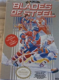 NINTENDO NES BLADES OF STEEL HOCKEY VIDEOJUEGO CAJA MANUAL 1988 KONAMI JAP&Oacute;N