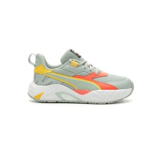 PUMA RsTrck Brand Love Lace Up Toddler Girls Green Sneakers Casual Shoes 395165 - Picture 1 of 6