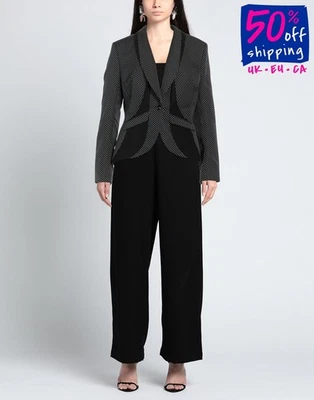 PVP €1507 PHILIPP PLEIN COUTURE Chaqueta Blazer de Lana IT48 US12 UK16 XXL Lunares Foto 1 de 4