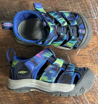 Zapatos de bebé Keen para niños pequeños talla 6 exteriores azules zapatos Newport al aire libre senderismo Foto 1 de 4