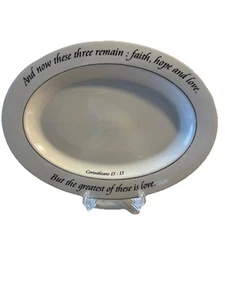 Enorme plato blanco para servir la Biblia de las bendiciones diarias de Coventry de 11x15" (NUEVO) - Imagen 1 de 3