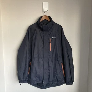Mountain Warehouse Mens Jacket XL Shell Blue Waterproof Breathable - Picture 1 of 7
