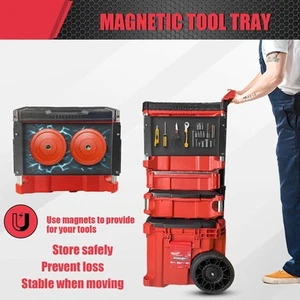 Folding Magnetic Toolbox Tray Heavy Duty Sturdy Multifunctional Tool Holder - Picture 1 of 6