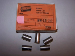 PARKER 4-HW-SS WELD-LOK UNION 1/4 ZOLL ROHR OD EDELSTAHL NEU MENGE 5 - Bild 1 von 1