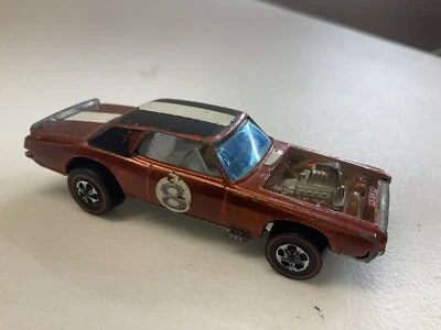 Coche fundido a presión Mattel 1969 vintage Hot Wheels Redline TNT-Bird Brown Foto 1 de 4