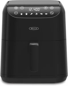 Heißluftfritteuse mit großem Fassungsvermögen und Farb-Touchscreen 6L Schwarz - Bild 1 von 3