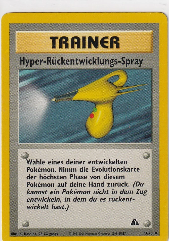 Pokemon Card Neo Revelation No. 73/75 Hyper Devolution Spray German - Image 1 of 1