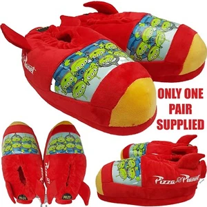 Zapatillas Disney Store Pizza Planet Rocket Toy Story suave con forma de felpa Reino Unido adultos - Imagen 1 de 18