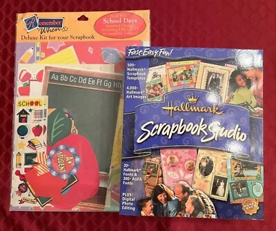 Hallmark Scrapbook Studio CD y Remember When Scrapbook Deluxe Kit Foto 1 de 4