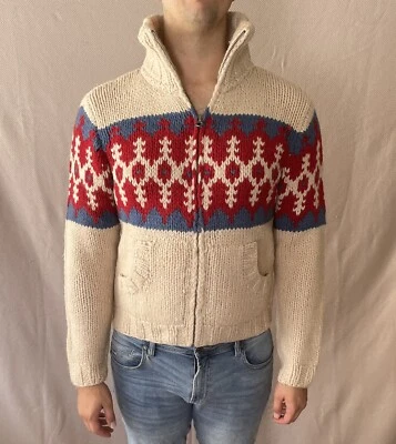 Cárdigan Scotch & Soda Edición Limitada #472 de 500 Grueso Marfil Talla L Cremallera Completa Foto 1 de 4