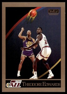 1990-91 SkyBox #277 Theodore Edwards Rookie Utah Jazz