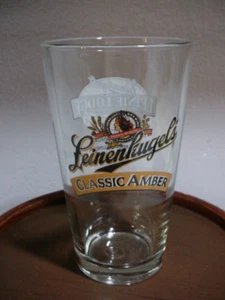LEINENKUGELS BEER CLASSIC AMBER GLASS, "LEINIE LODGE" - Picture 1 of 6
