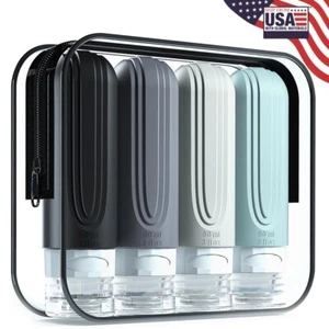 Travel Bottles for Toiletries, Tsa Approved 3oz Travel Size Containers BPA Free - Picture 1 of 7