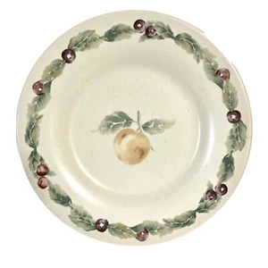 Pfaltzgraff Jamberry Salad Plates Peach Fruit Stoneware Set of 4 - Picture 1 of 5