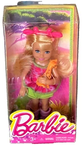 Barbie Chelsea sisters safari Club Camping doll & giraffe BDG34 - Picture 1 of 1