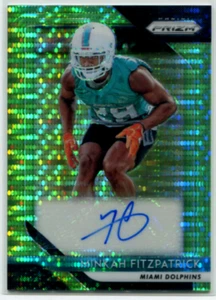 2018 Prizm Minkah Fitzpatrick Neon Green Pulsar Rookie Refractor Auto Steelers - Picture 1 of 1