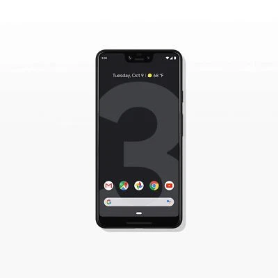 Google - Pixel 3 XL with 64GB Memory Cell Phone (Unlocked) - Just Black 4 GB - image 1 of 4