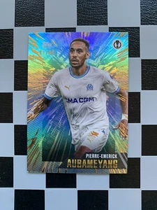 2023-24 Topps x Whip Gold UCC Pierre-Emerick Aubameyang azul/49 Marsella - Imagen 1 de 2