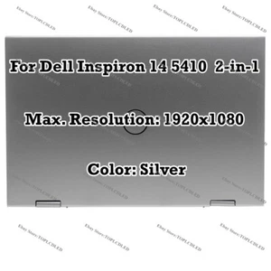 14" Dell Inspiron 5410 2-in-1 LCD FHD Touch Screen Assembly Silver KRCDD Display - Picture 1 of 7