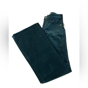 NUEVO CON ETIQUETAS PILCRO by ANTHROPOLOGIE Pantalones de Pana Bootcut de tiro alto verdes para mujer talla 25 - Imagen 1 de 13